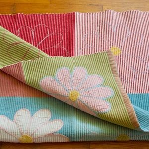 Reversible Flower Rug